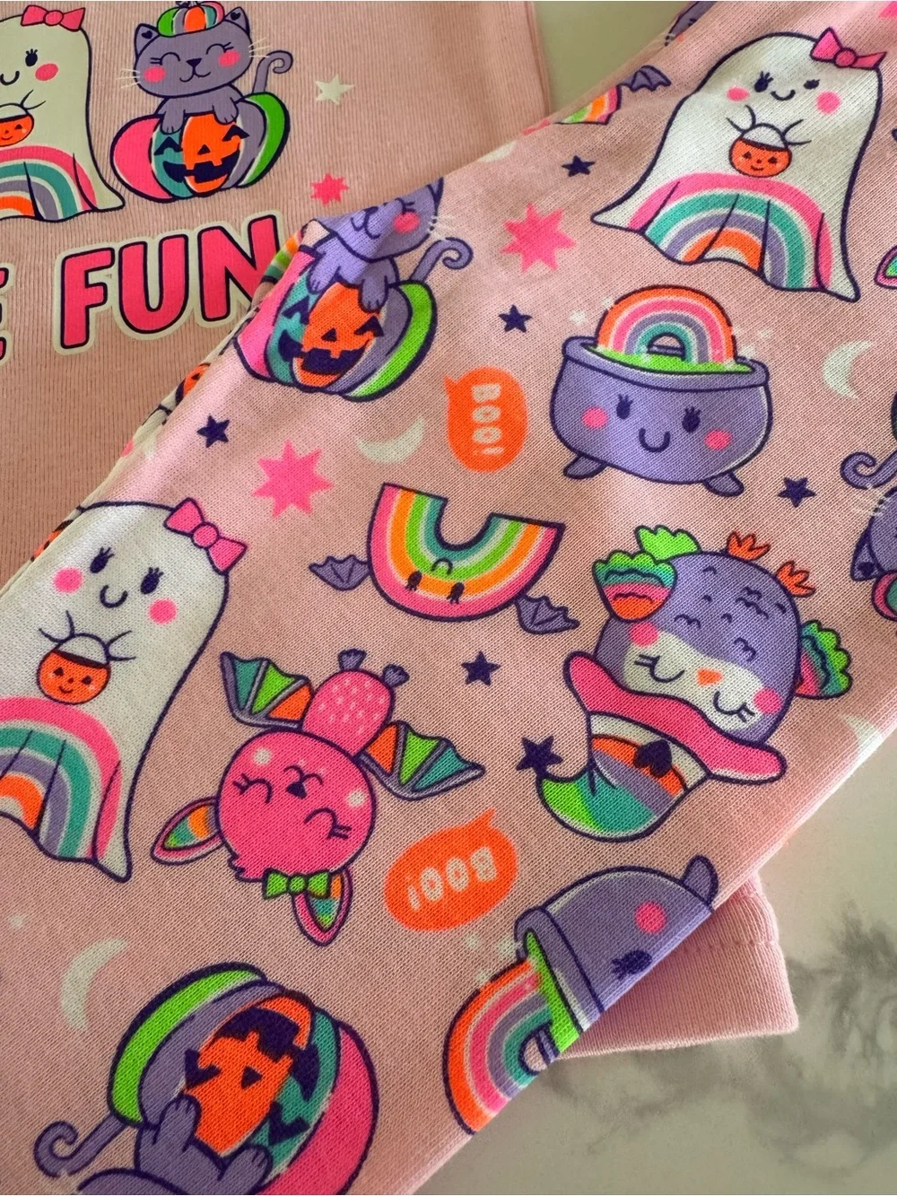 Toddler Girls’ Halloween Pajamas Ghouls Just Wanna Have Fun Glow in the Dark 3T